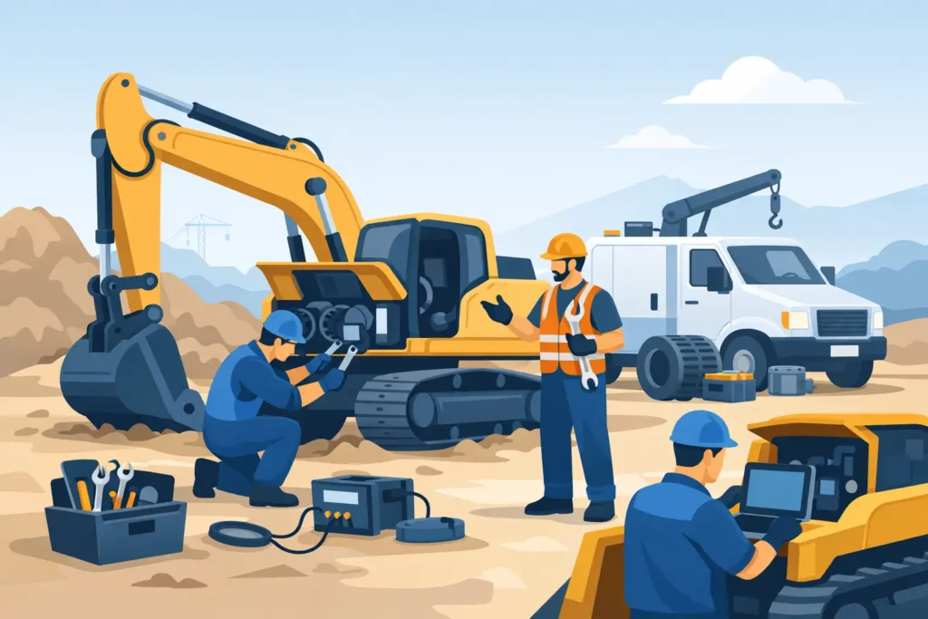 How We Repair Heavy Equipment on Site Fast
