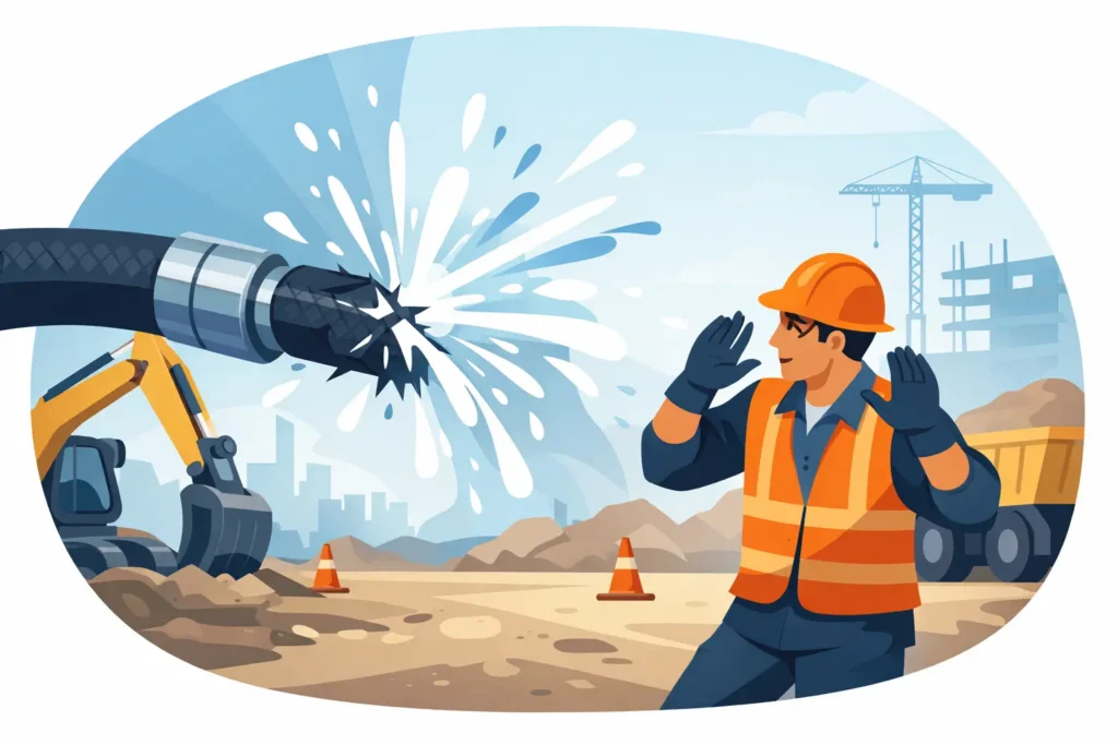 What Causes Hydraulic Hoses to Burst on Site?