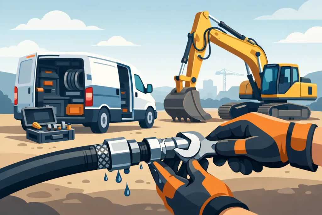Can Hydraulic Hoses Be Repaired on Site?