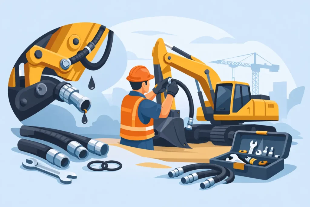 Construction Equipment Hose Replacement Tips