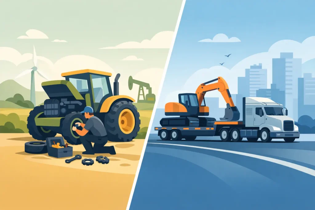 Field Repairs Versus Equipment Transport