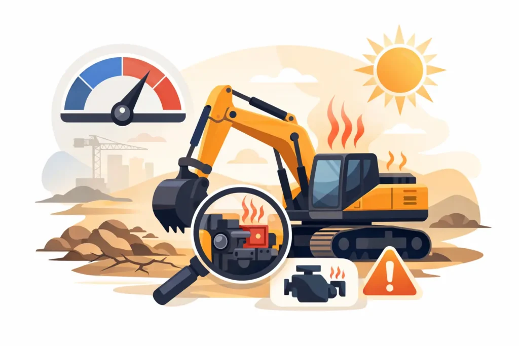 How to Diagnose Excavator Overheating Fast